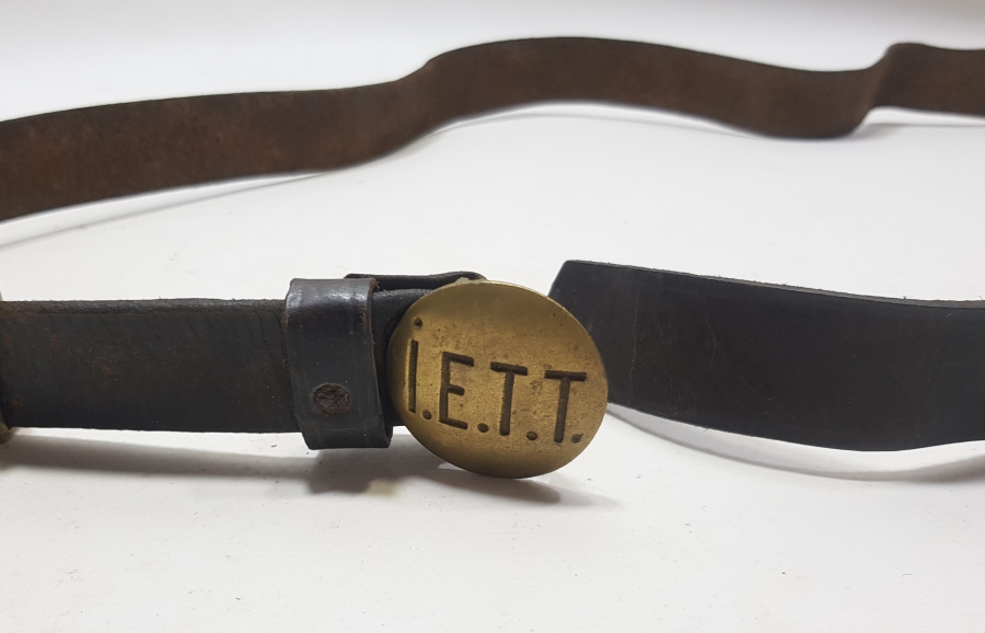 ORİJİNAL KEMERİYLE CUMHURİYET BAŞLARI ÇOK NADİR TRAMVAY VATMANI KEMERİ VE TOKASI