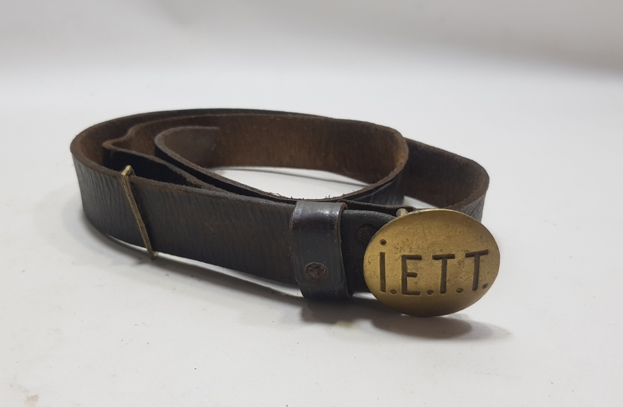 ORİJİNAL KEMERİYLE CUMHURİYET BAŞLARI ÇOK NADİR TRAMVAY VATMANI KEMERİ VE TOKASI