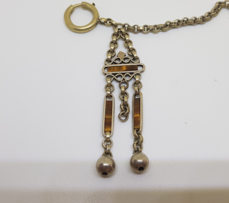 1900 BAŞLARI KAPLAN GÖZÜ TAŞLI ANTİKA FRANSIZ CEP SAATİ KÖSTEĞİ