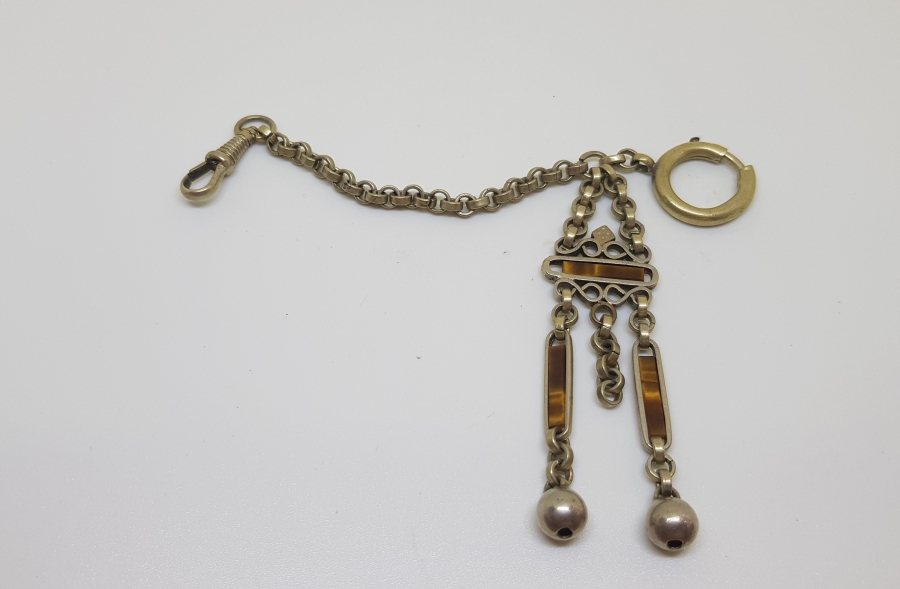 1900 BAŞLARI KAPLAN GÖZÜ TAŞLI ANTİKA FRANSIZ CEP SAATİ KÖSTEĞİ