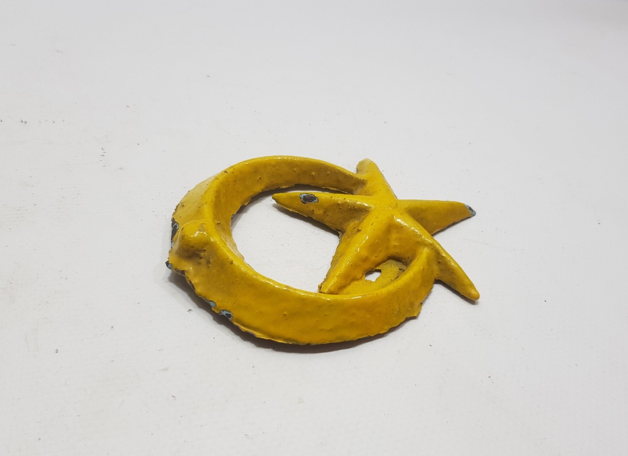 OSMANLI DÖNEMİ AY YILDIZLI BÜYÜK BOY ASKERİ APLİK