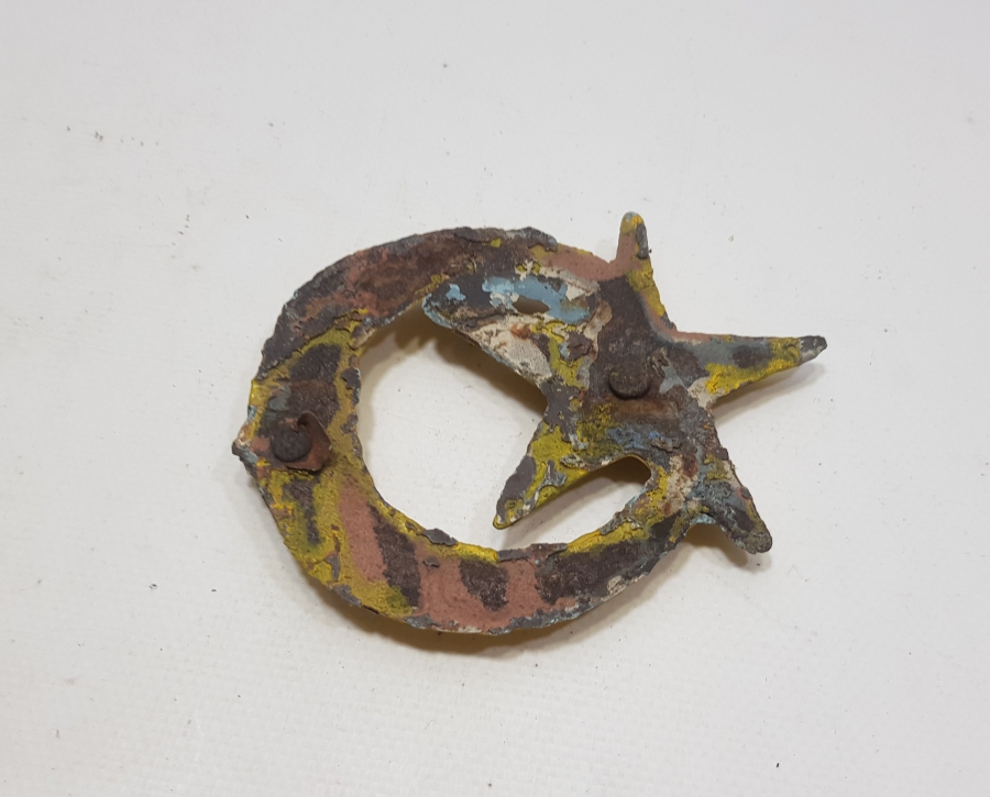 OSMANLI DÖNEMİ AY YILDIZLI BÜYÜK BOY ASKERİ APLİK