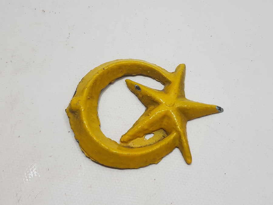 OSMANLI DÖNEMİ AY YILDIZLI BÜYÜK BOY ASKERİ APLİK