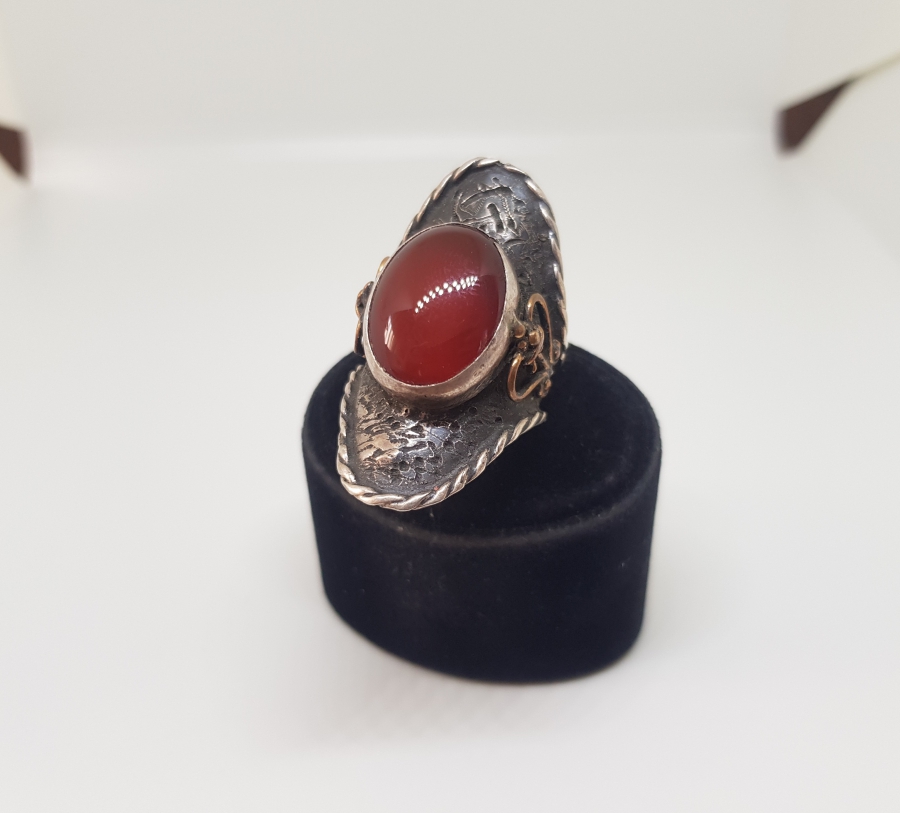 AKİK TAŞLI ÖZEL YAPIM YÜZÜK