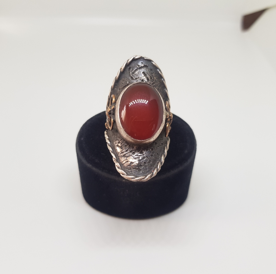 AKİK TAŞLI ÖZEL YAPIM YÜZÜK