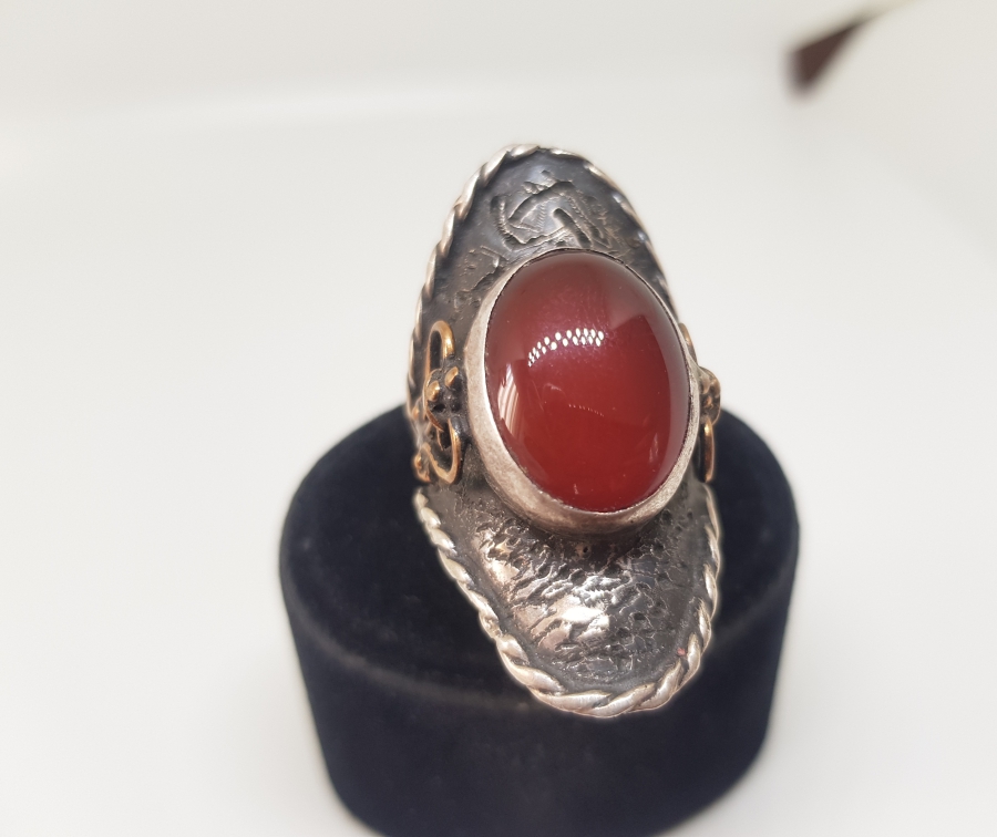 AKİK TAŞLI ÖZEL YAPIM YÜZÜK