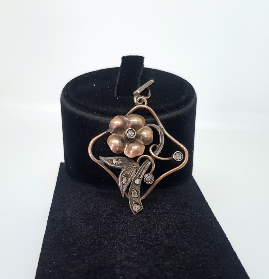 OSMANLI DÖNEMİ ELMAS TAŞLI ALTIN ÖZEL YAPIM KOLYE UCU