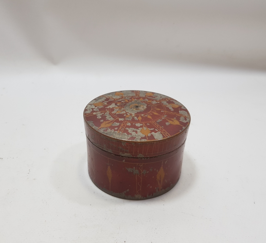 OSMANLI DÖNEMİ KAPAKLI EL BOYAMA TESPİH KUTUSU