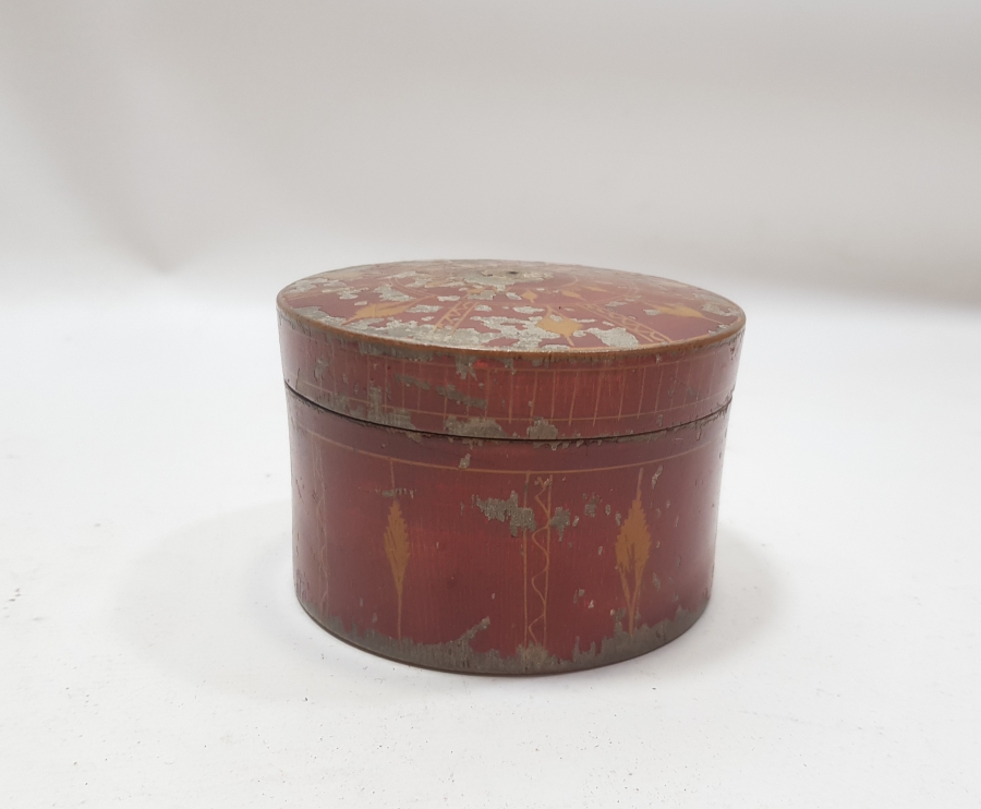 OSMANLI DÖNEMİ KAPAKLI EL BOYAMA TESPİH KUTUSU