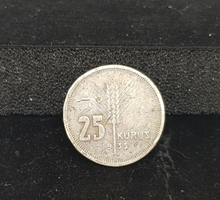 1935 YILI GÜMÜŞ 25 KURUŞ