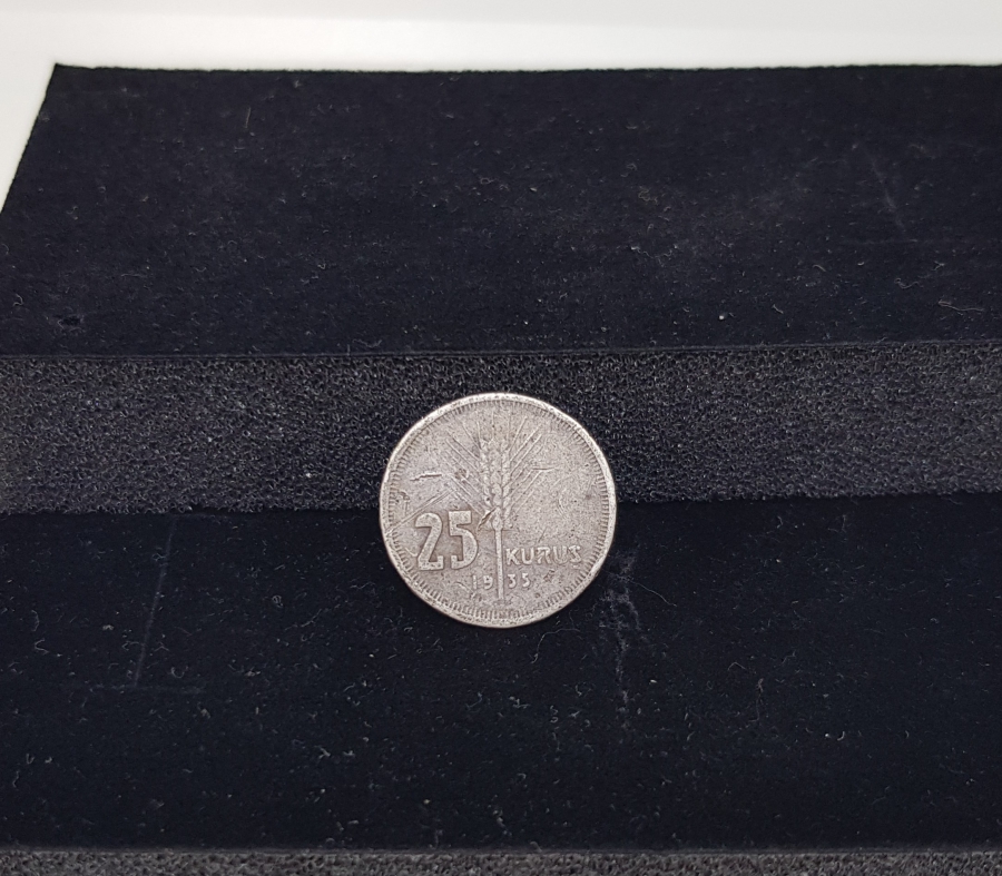 1935 YILI GÜMÜŞ 25 KURUŞ