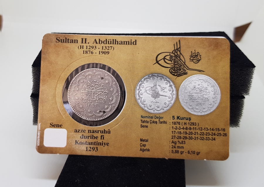 ABDÜLHAMİT HAN DÖNEMİ KOLEKSİYONLUK 5 KURUŞ