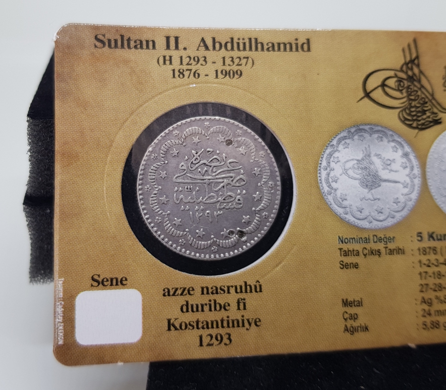 ABDÜLHAMİT HAN DÖNEMİ KOLEKSİYONLUK 5 KURUŞ