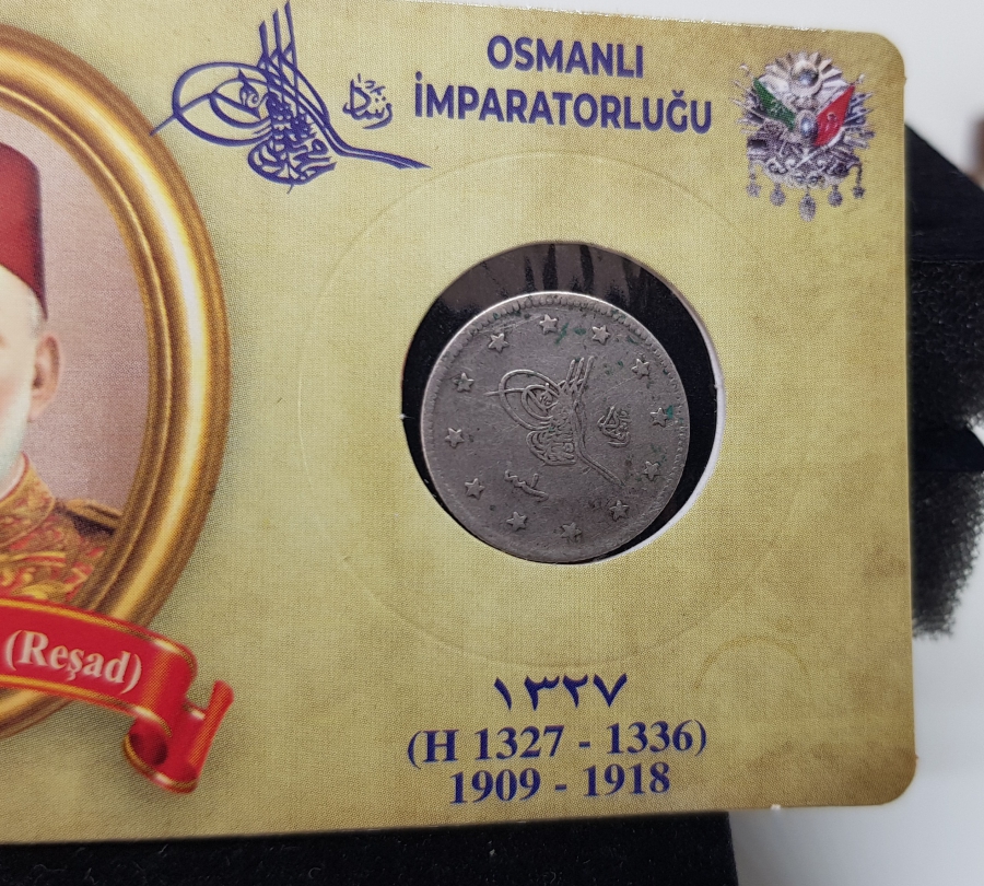 MEHMET REŞAT HAN DÖNEMİ KOLEKSİYONLU GÜMÜŞ 2 KURUŞ