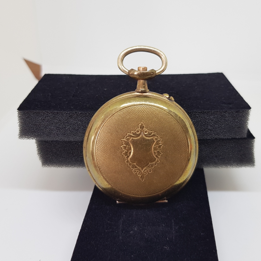 ALTIN KAPLAMA ÇİL KONDİSYONDA ANTİKA CEP SAATİ KASASI