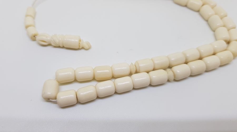 İMAMESİ DERVİŞ SİKKESİ FORMUNDA YAPILMIŞ 33LÜ KEMİK TESPİH