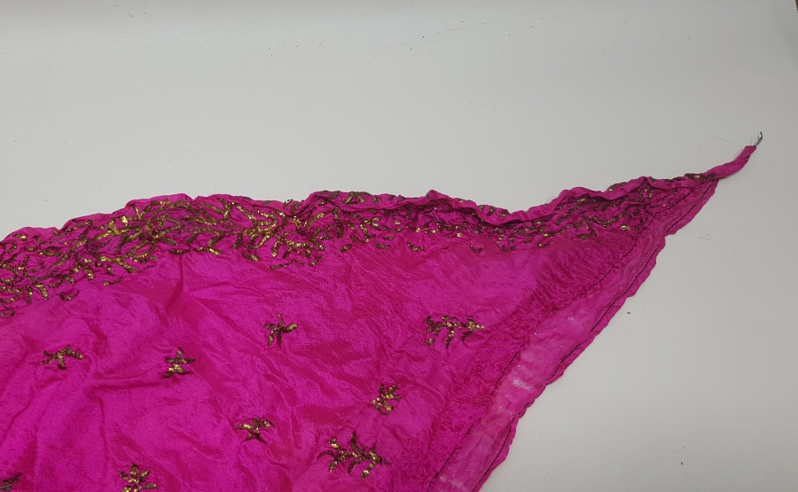 İPEK ÜZERİ TELKIRMA İŞÇİLİKLİ OSMANLI DÖNEMİ ÇOK NADİR EFE MENDİLİ