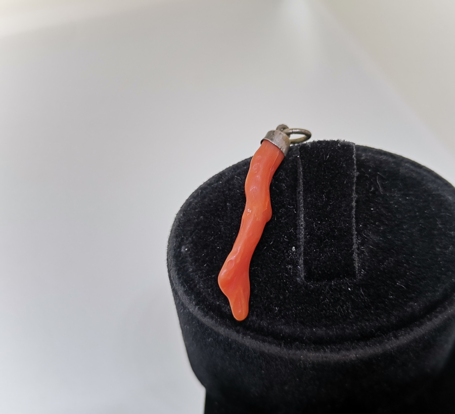 OSMANLI DÖNEMİ DOĞAL MERCAN NADİR KOLYE UCU