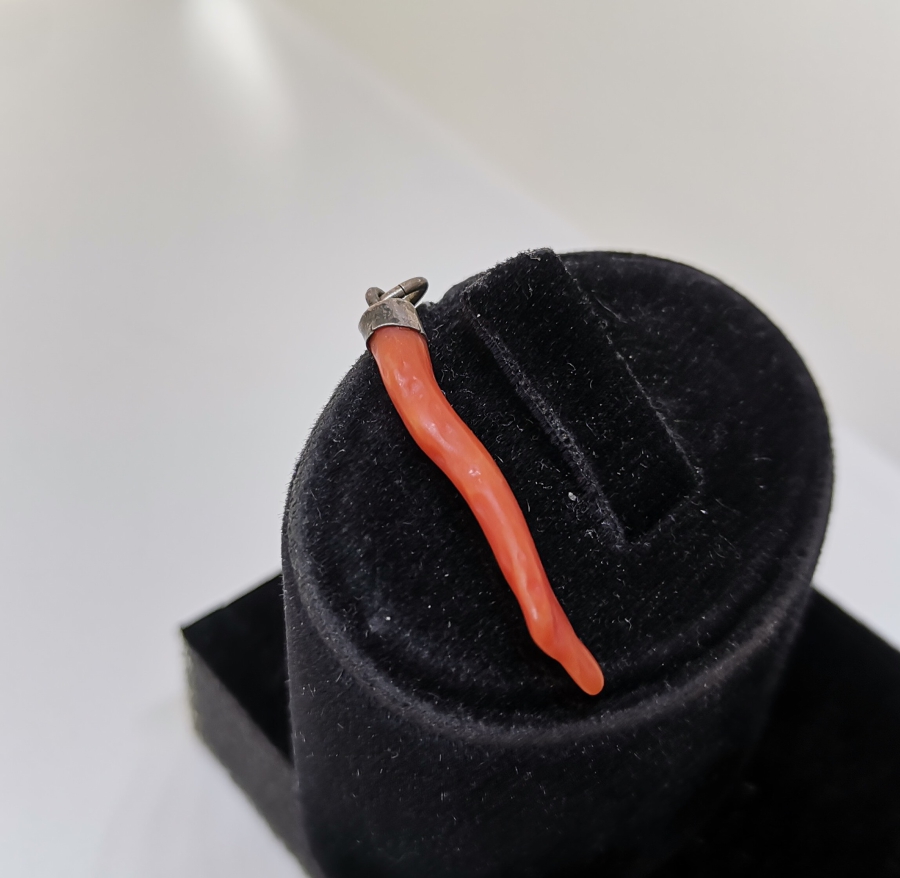 OSMANLI DÖNEMİ DOĞAL MERCAN NADİR KOLYE UCU