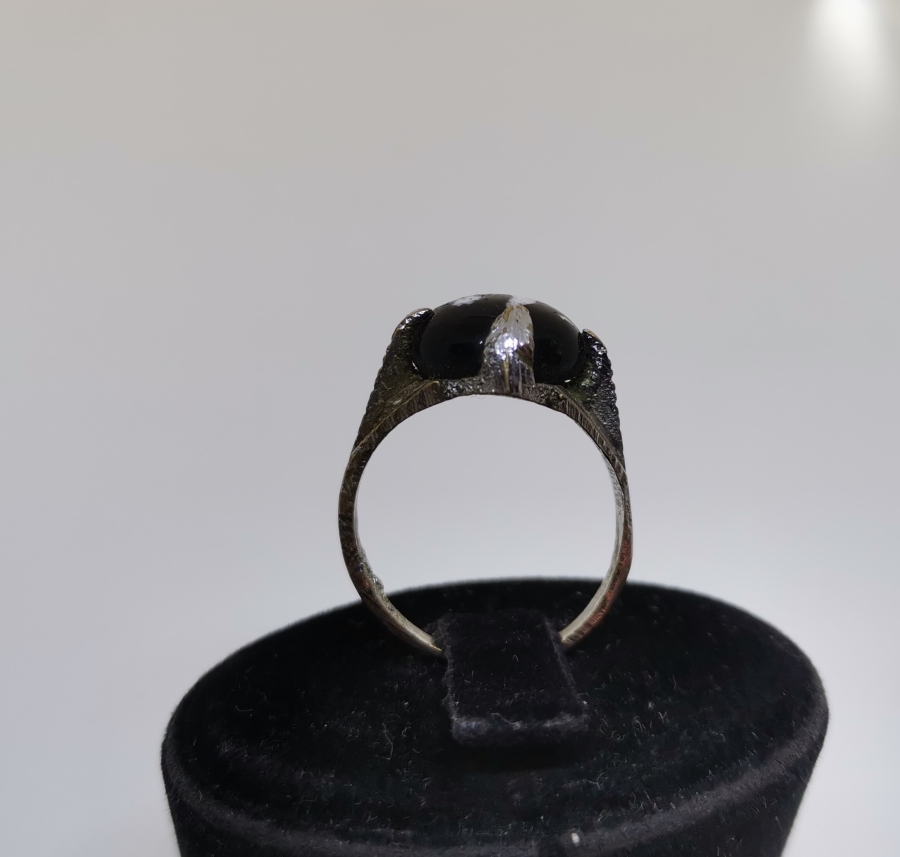 ÜZERİ AY YILDIZLI OSMANLI DÖNEMİ NADİR OPAL TAŞLI YÜZÜK