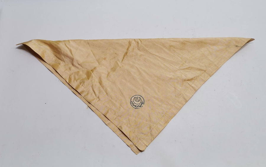 ÜZERİNDE ERTUĞRUL HUMAYUN YAZILI OSMANLI DÖNEMİ ÇOK NADİR HATIRA MENDİL