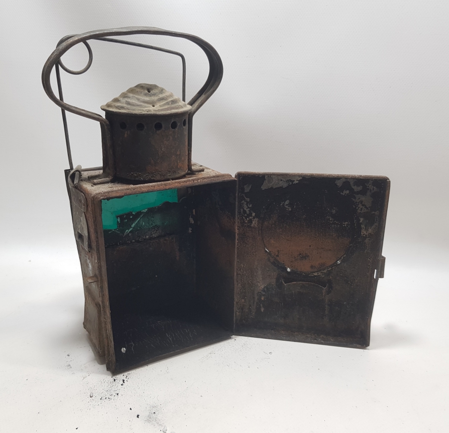 OSMANLI DÖNEMİ HALİYLE KONDİSYONDA TREN İŞARET LAMBASI