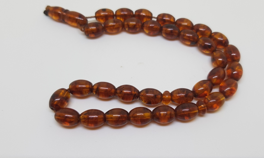 ANTİKA DAMLA KEHRİBAR TESPİH