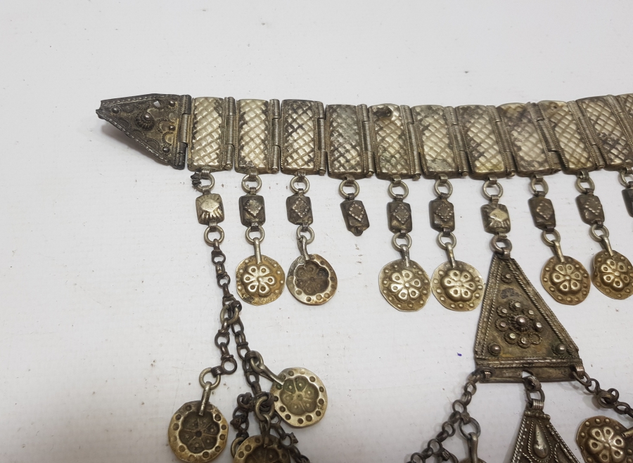 OSMANLI DÖNEMİ ANADOLU İŞİ BÜYÜK BOY GÜMÜŞ DÖŞLÜK