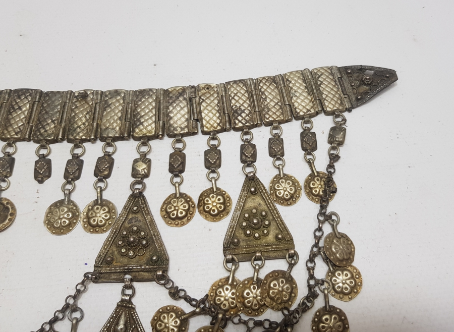 OSMANLI DÖNEMİ ANADOLU İŞİ BÜYÜK BOY GÜMÜŞ DÖŞLÜK