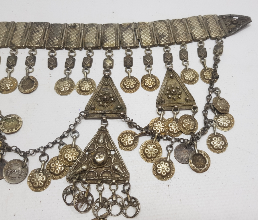 OSMANLI DÖNEMİ ANADOLU İŞİ BÜYÜK BOY GÜMÜŞ DÖŞLÜK