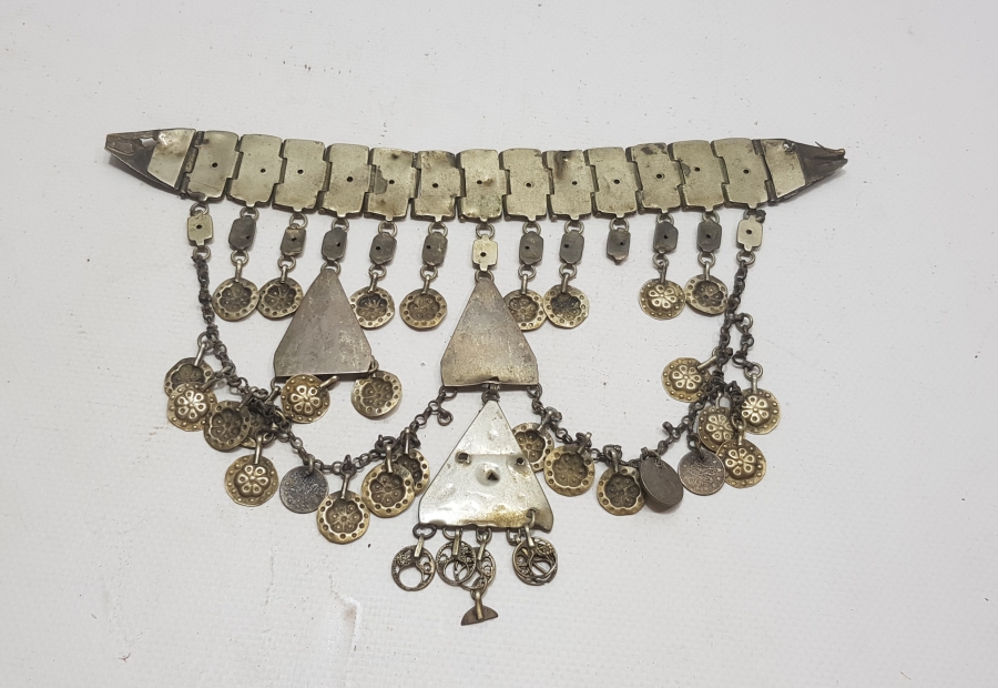 OSMANLI DÖNEMİ ANADOLU İŞİ BÜYÜK BOY GÜMÜŞ DÖŞLÜK