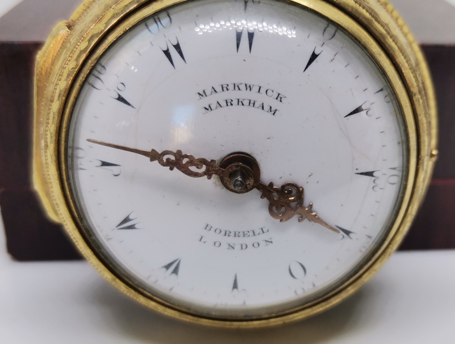 1800 BAŞLARI MARKWİCK MARKAM USTA YAPIMI İKİ KASALI TOMBAK CEP SAATİ