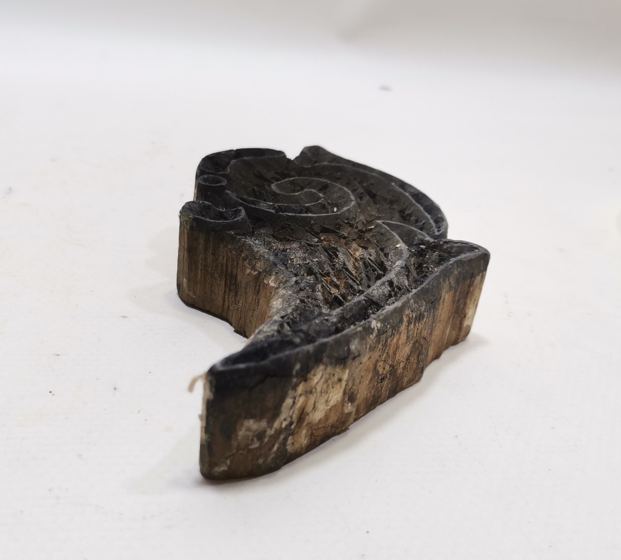 OSMANLI DÖNEMİ EL OYMA AHŞAP TOKAT BASKI KALIBI