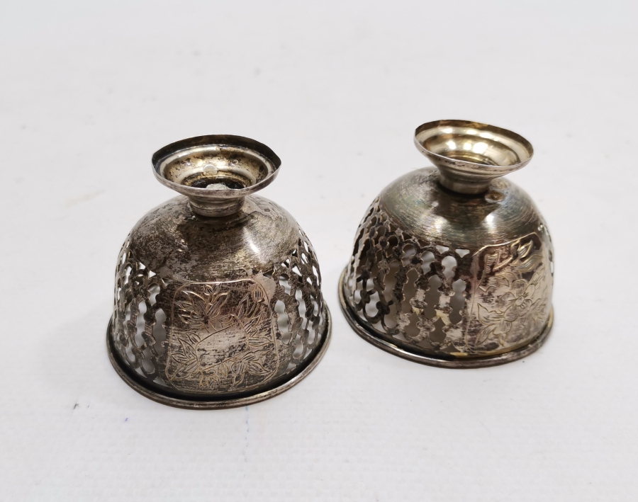 TESTERE VE KALEM İŞÇİLİKLİ OSMANLI DÖNEMİ TUĞRALI GÜMÜŞ ÇİFT FİNCAN ZARFI