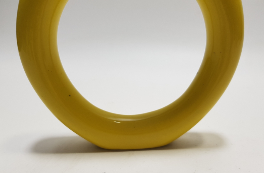 ÇANAKKALE SİRKELİK FORMUNDA YAPILMIŞ SANATÇI İŞİ EL YAPIMI DEKORATİF MASA ÜSTÜ OBJESİ