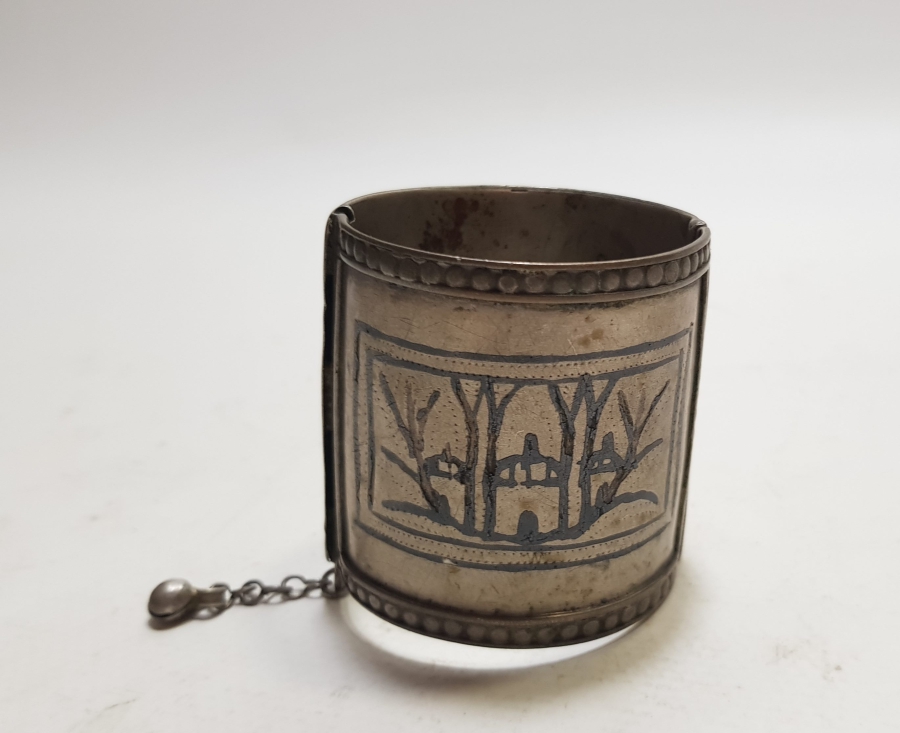 OSMANLI DÖNEMİ SAVATLI VE USTA DAMGALI VAN İŞİ BÜYÜK BOY GELİN BİLEZİĞİ