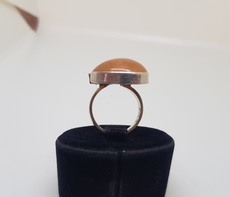 ÖZEL DİZAYN YEŞİM TAŞLI GÜMÜŞ YÜZÜK