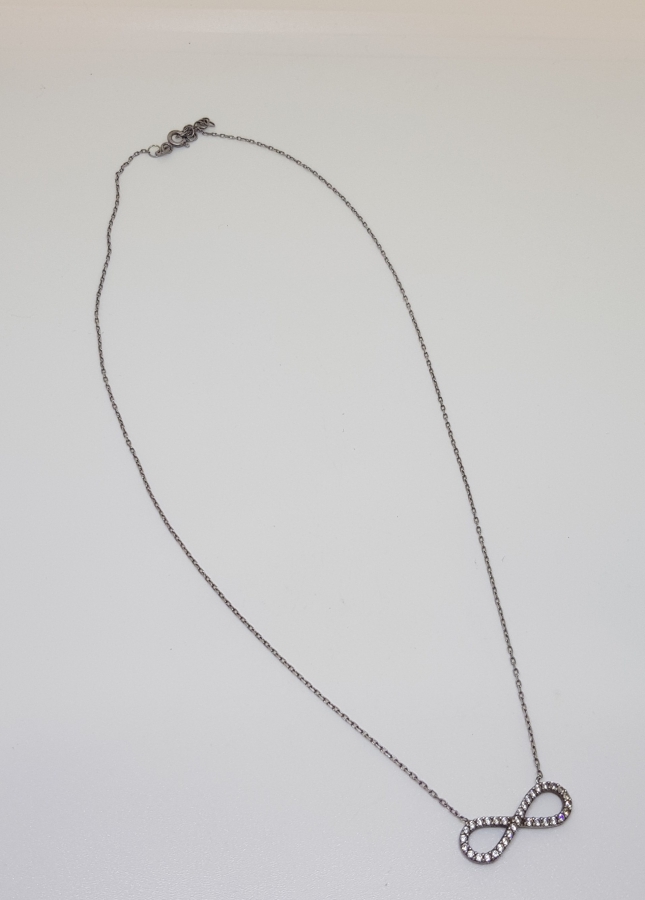 SONSUZLUK GÖRSELLİ GÜMÜŞ KOLYE UCU