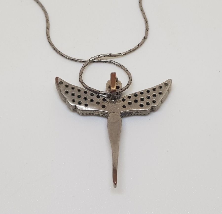 PERİ FORMLU GÜMÜŞ KOLYE UCU