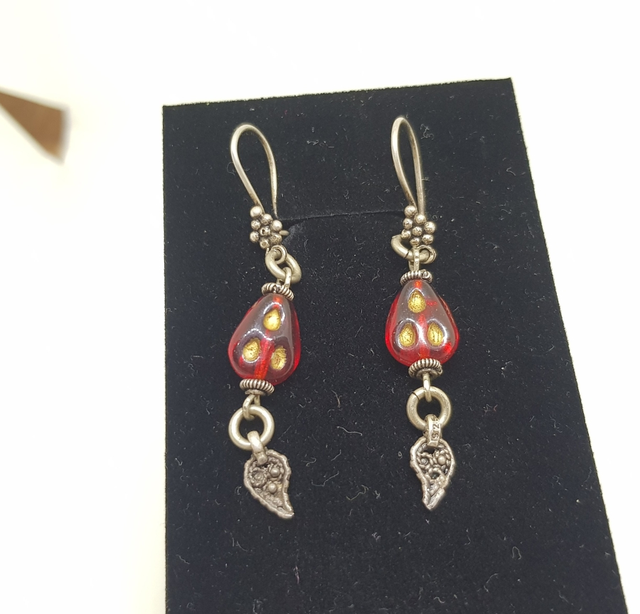 OSMANLI DÖNEMİ BEYKOZ İŞİ ÇOK NADİR EL YAPIMI KÜPE