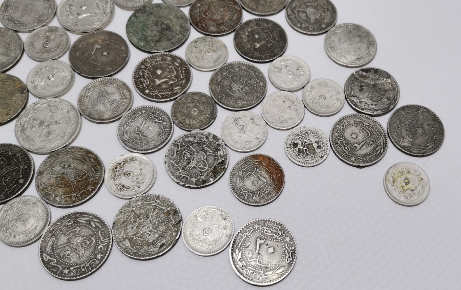 5-10 VE 20 PARALARDAN OLUŞAN MEHMED REŞAT HAN DÖNEMİ NİKEL PARA LOTU