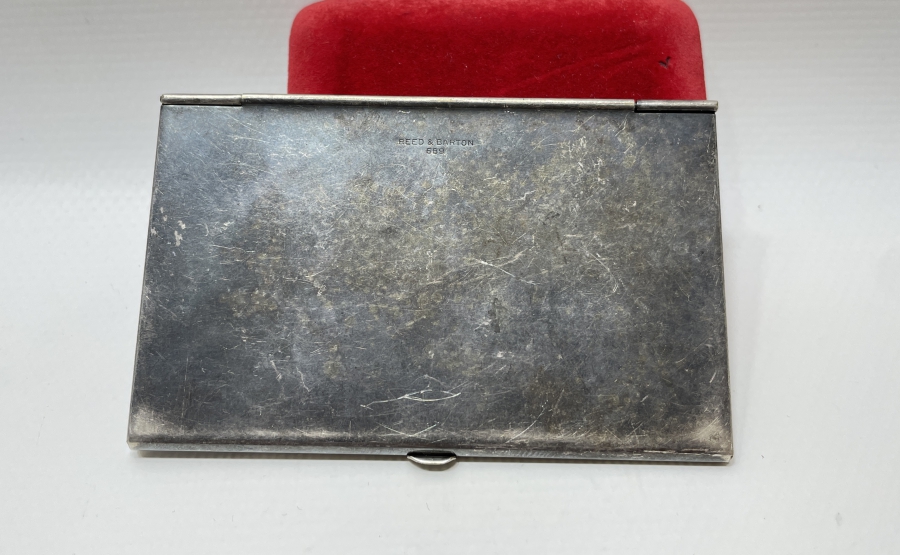 TURGUT ÖZALA AİT ANTİKA GÜMÜŞ KARTVİZİTLİK