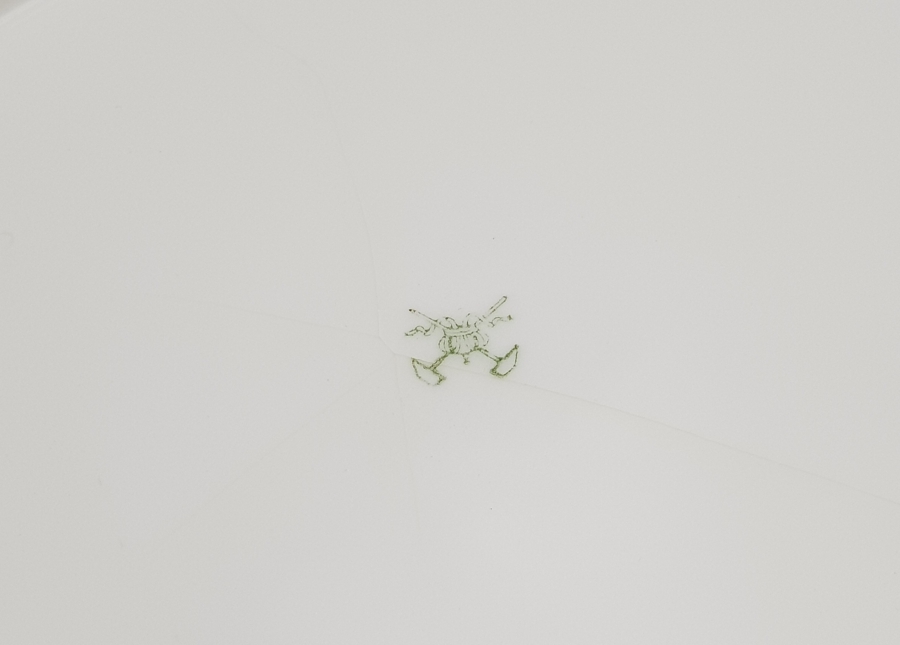 ÜZERİNDE OSMANLICA BOĞAZİÇİ KULÜBÜ YAZILI ÇOK NADİR POLO KULÜBÜ PORSELEN TABAK - İLK KEZ GÖRÜLÜYOR