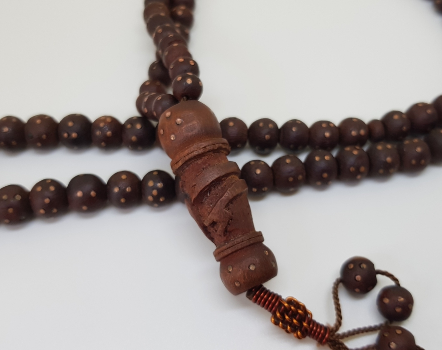 İMAMESİNDE OSMANLICA YA ALİ YAZILI OSMANLI DÖNEMİ ÇOK NADİR DERVİŞ TESPİHİ