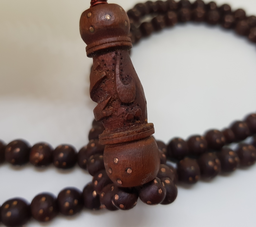 İMAMESİNDE OSMANLICA YA ALİ YAZILI OSMANLI DÖNEMİ ÇOK NADİR DERVİŞ TESPİHİ