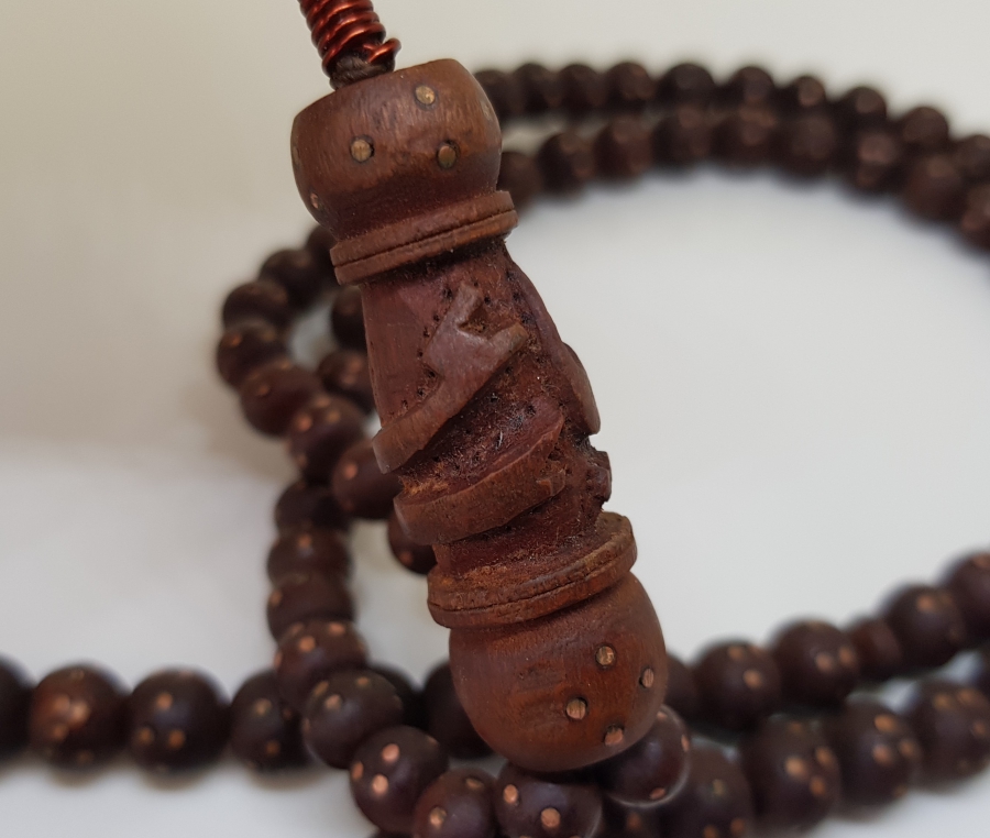 İMAMESİNDE OSMANLICA YA ALİ YAZILI OSMANLI DÖNEMİ ÇOK NADİR DERVİŞ TESPİHİ