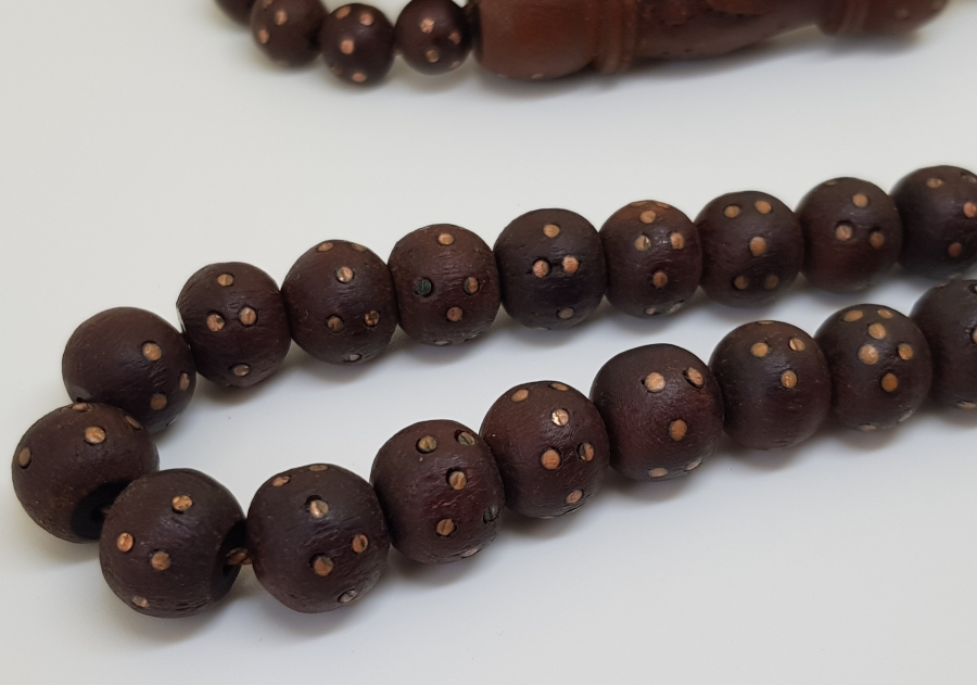 İMAMESİNDE OSMANLICA YA ALİ YAZILI OSMANLI DÖNEMİ ÇOK NADİR DERVİŞ TESPİHİ