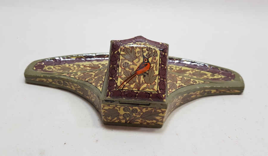 OSMANLI DÖNEMİ EL BOYAMA ÇOK NADİR PAPİER MACHE HOKKA