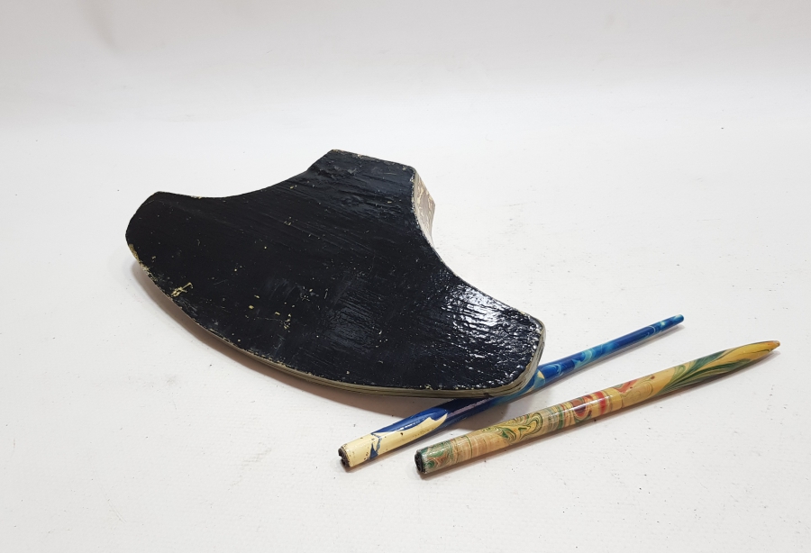 OSMANLI DÖNEMİ EL BOYAMA ÇOK NADİR PAPİER MACHE HOKKA