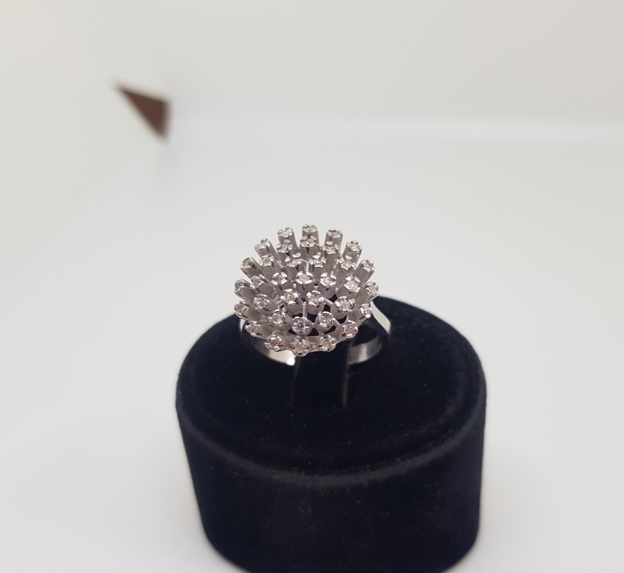 DİKENLİ MODEL PIRLANTA TAŞLI YÜZÜK